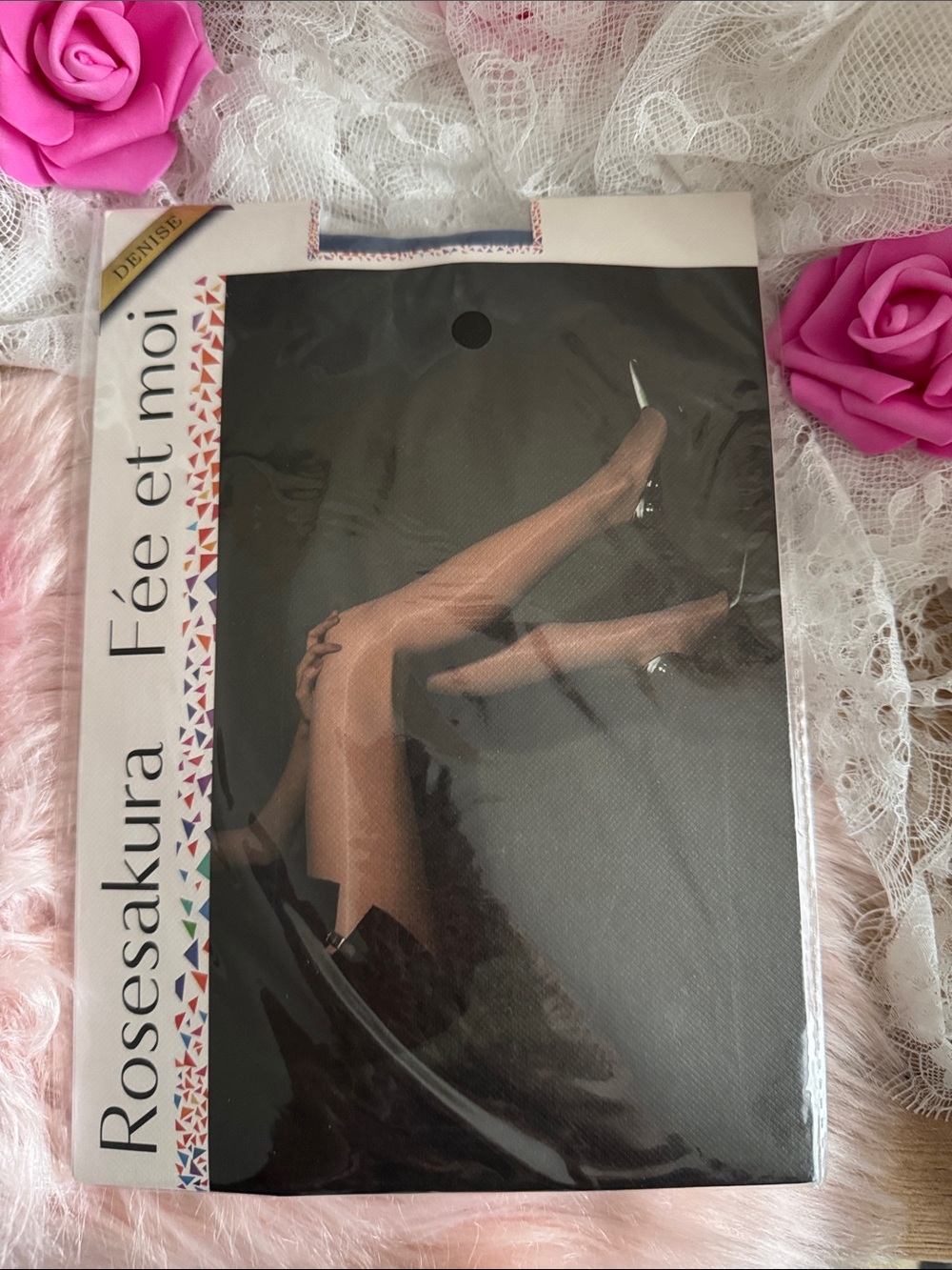 Rosesakura Women's Sheer Hosiery - color blue ( crotchless)